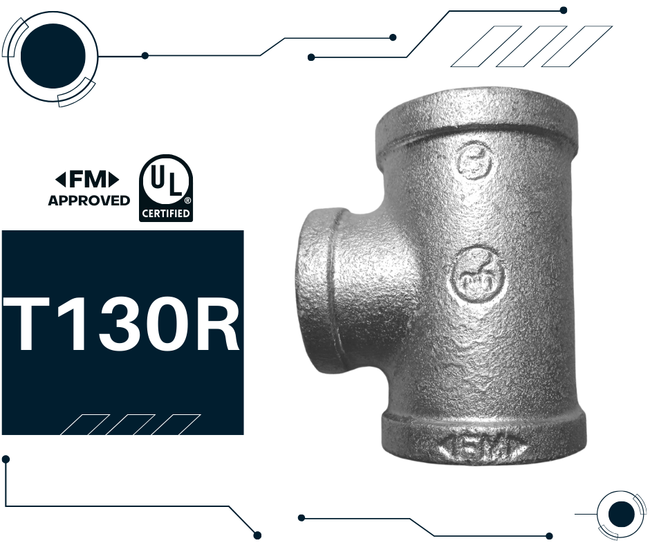 Te Reducción Galvanizado T130R