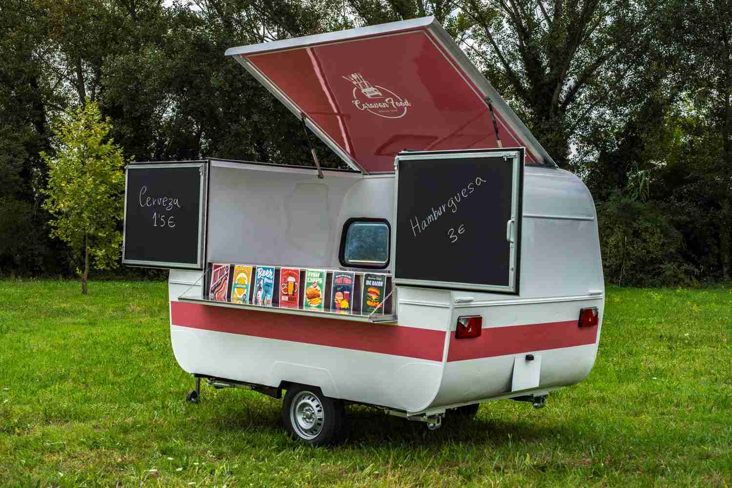 food truck blanco y rosa