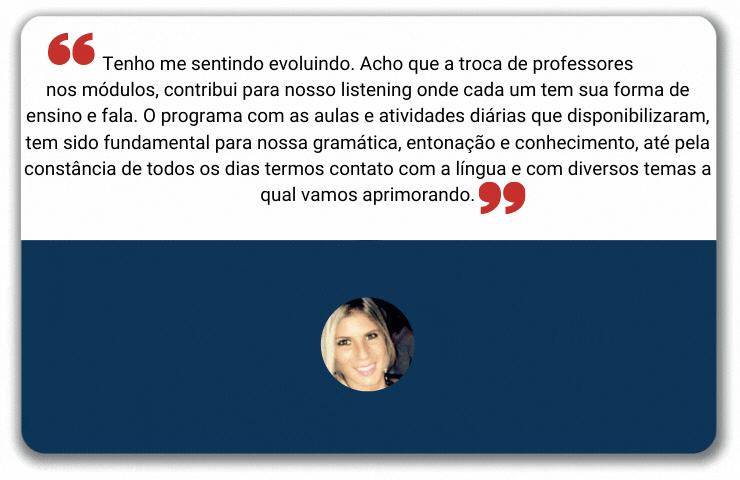 Depoimento de aluno Yes2English