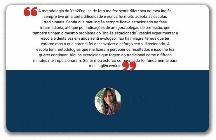 Depoimento de aluno Yes2English
