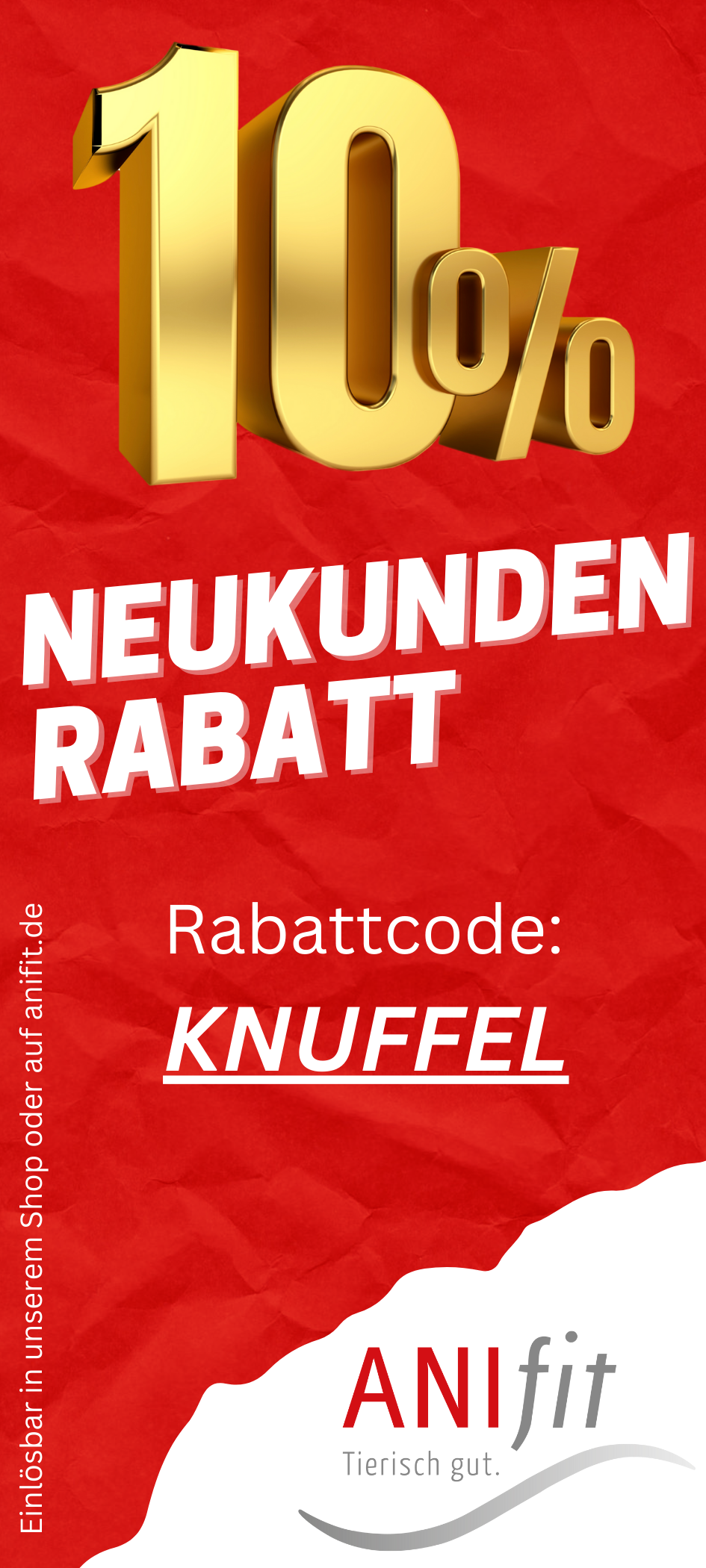 Anifit Onlineshop Neukunden Rabatt