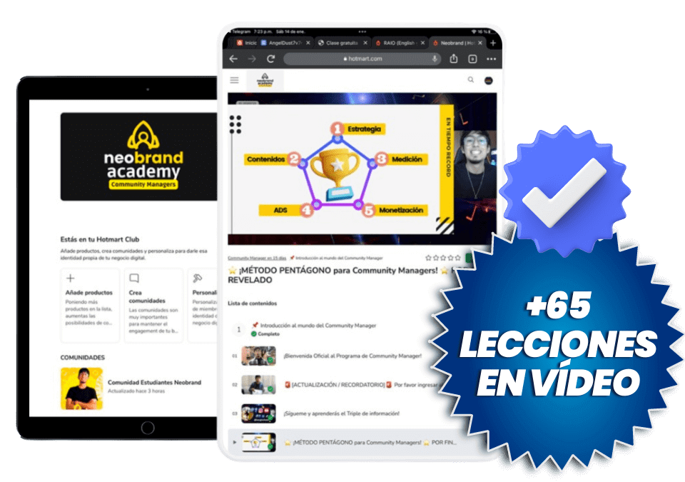 +65 Lecciones en Vídeo