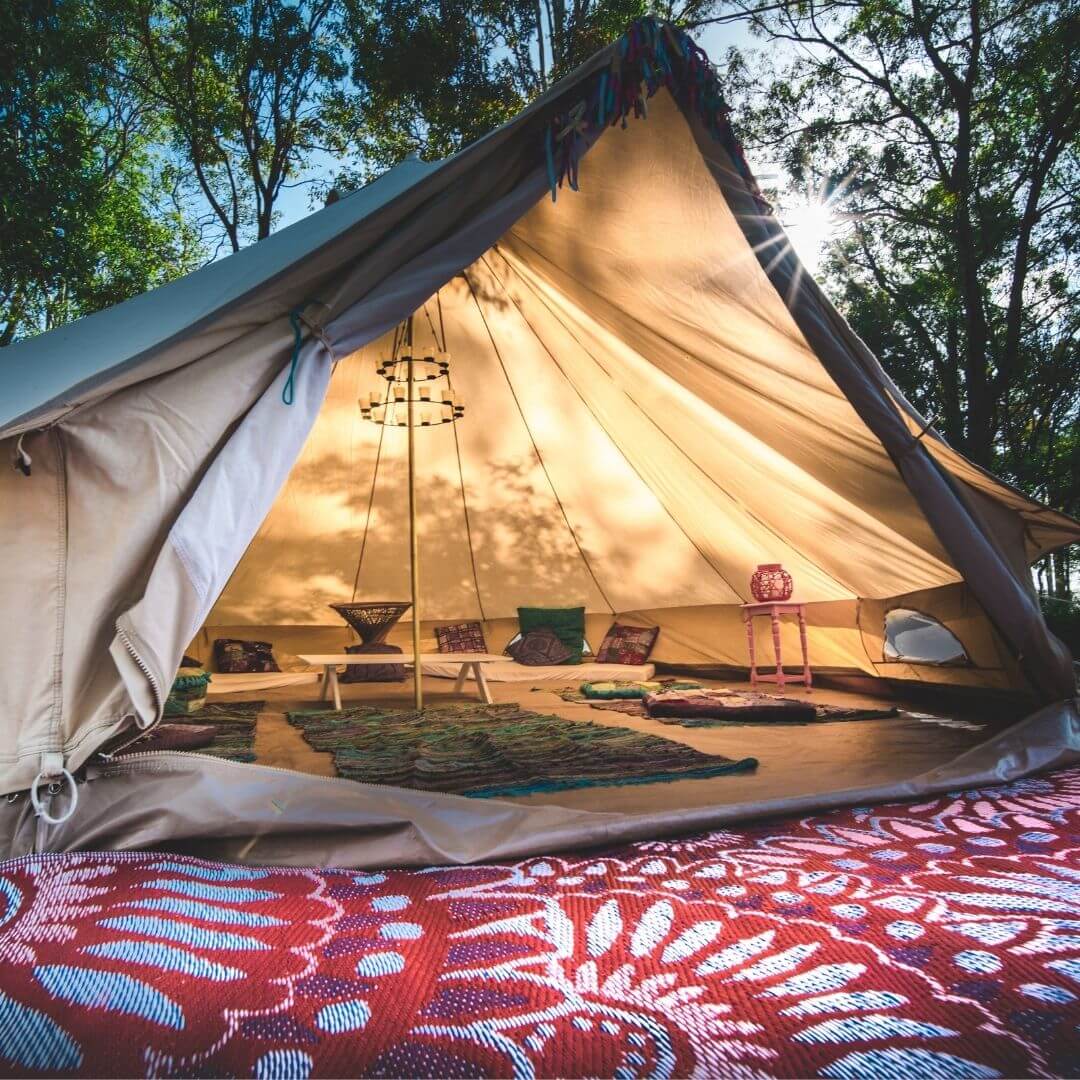 Bell tents with Starlight Parties